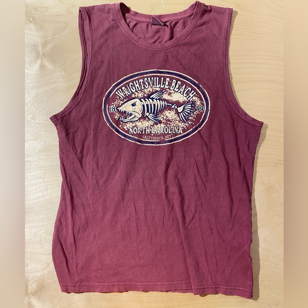 U.S.Vintage Wrightsville Beach Graphic Tank Large (PQ)